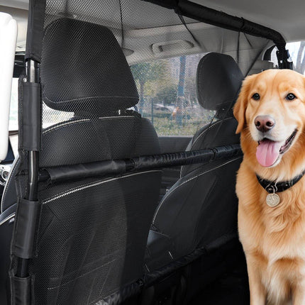 Dog Car Barrier, 56 x 32 In Mesh Divider for SUVs