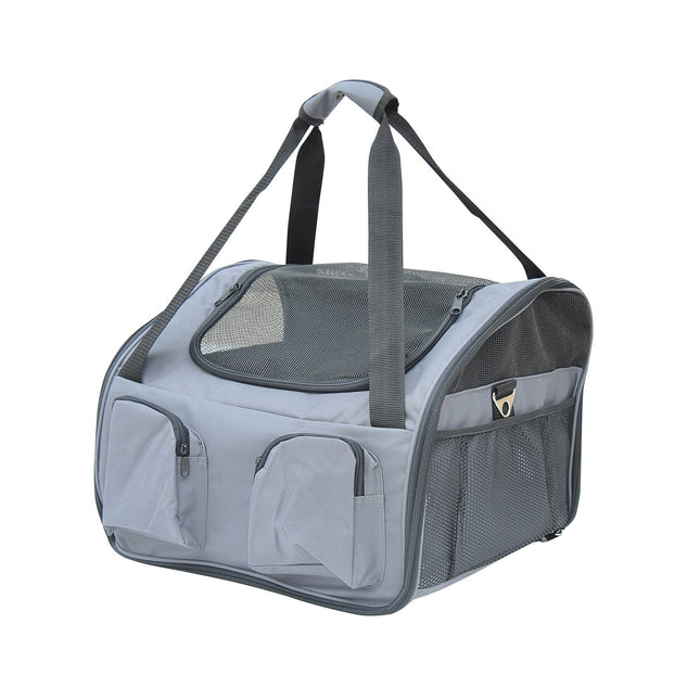 Hondenkrat Autotransportbox Draagtas Oxford Grijs 41X34X30Cm