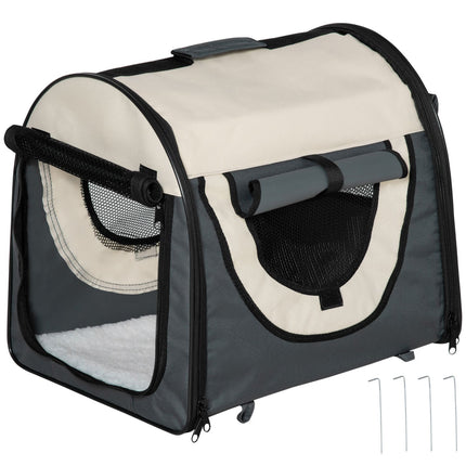 Dog box, foldable transport box with cushion, waterproof