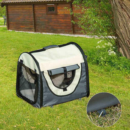 Dog box, foldable transport box with cushion, waterproof