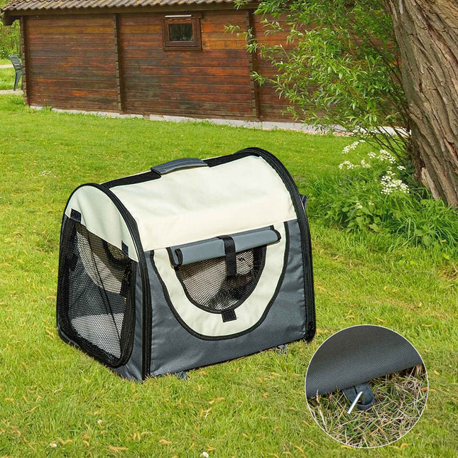 Dog box, foldable transport box with cushion, waterproof