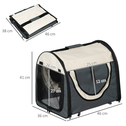 Dog box, foldable transport box with cushion, waterproof
