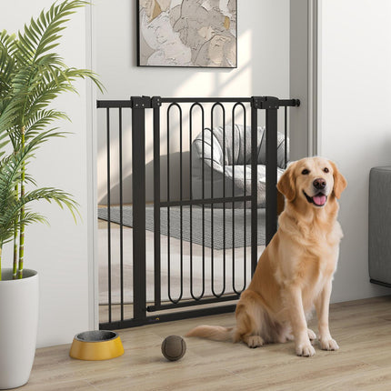 Dog Gate, 76-104 cm, No-Drill Stair Barrier