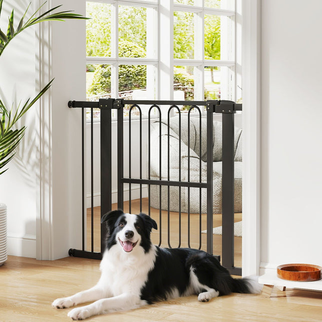 Dog Gate, 76-104 cm, No-Drill Stair Barrier