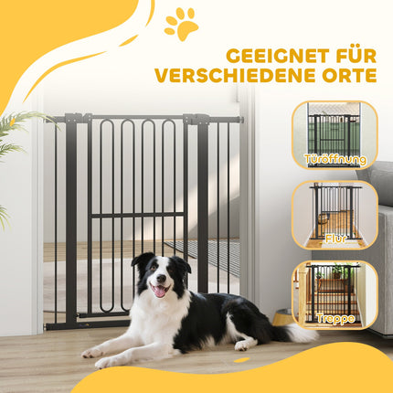 Dog Gate, 76-104 cm No-Drill Stair Barrier
