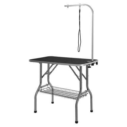 Dog Grooming Table 36x24 In, Foldable, Clamp Arm, 330 lb