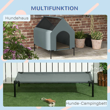 Dog kennel with mesh window and removable lid for small/medium dogs