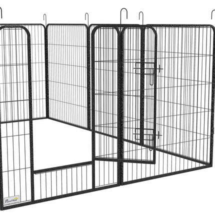 Dog Playpen, 12 Panels, Steel, Indoor/Outdoor Use