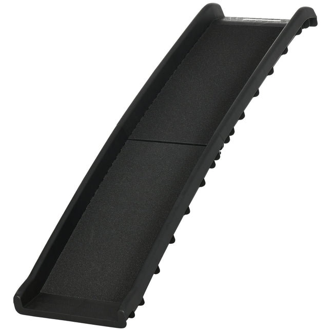 Folding dog ramp - Non-slip, Black, 155x39x14 cm