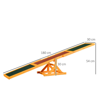 Dog Agility Rocker Toy - 180 x 30 x 30 cm, Outdoor training