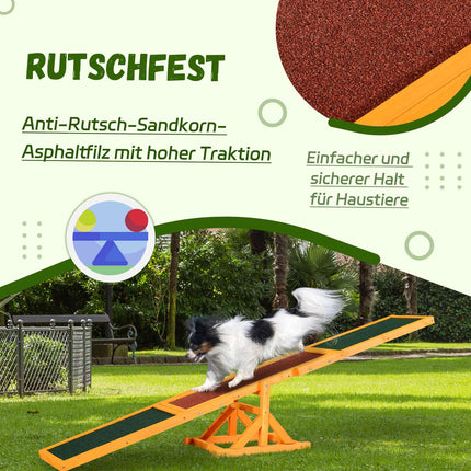 Dog Agility Rocker Toy - 180 x 30 x 30 cm, Outdoor training