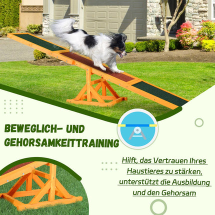 Dog Agility Rocker Toy - 180 x 30 x 30 cm, Outdoor training