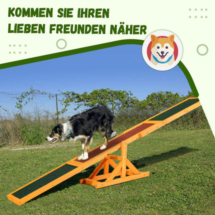 Dog Agility Rocker Toy - 180 x 30 x 30 cm, Outdoor training