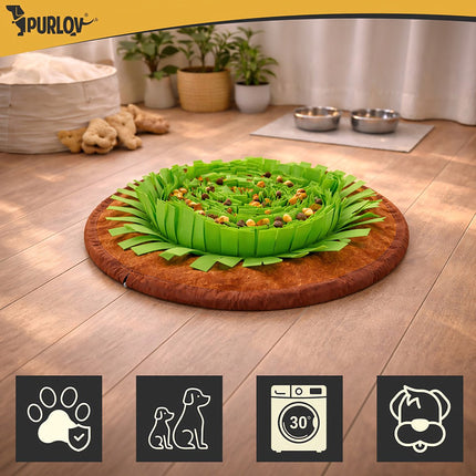 Dog Sniffing Mat, Large, Adjustable, Non-Slip, 48x48 cm