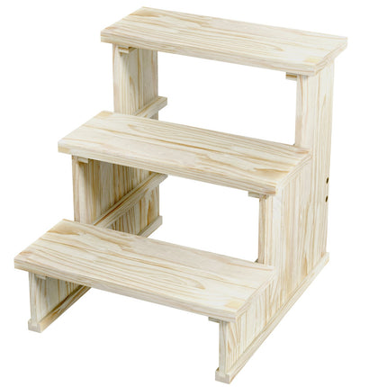 Pet stairs, 3-step wooden, small dogs up to 10 kg