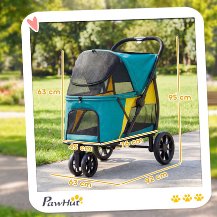 Dog Stroller with All-Terrain Wheels, Foldable, 20kg Capacity