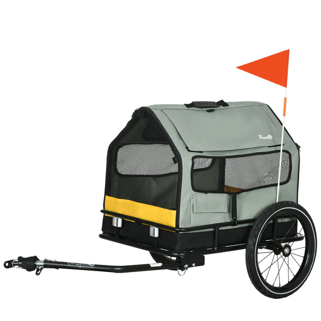 Dog bike trailer for small dogs, 3-in-1 pet house & cargo