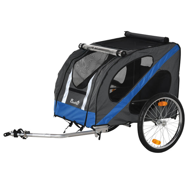 Mountain bike dog trailer, weatherproof, steel frame