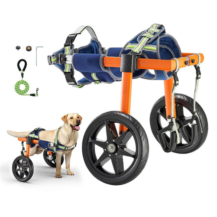 Dog Wheelchair for Back Legs, Adjustable 2-Wheel, 35–48 lb