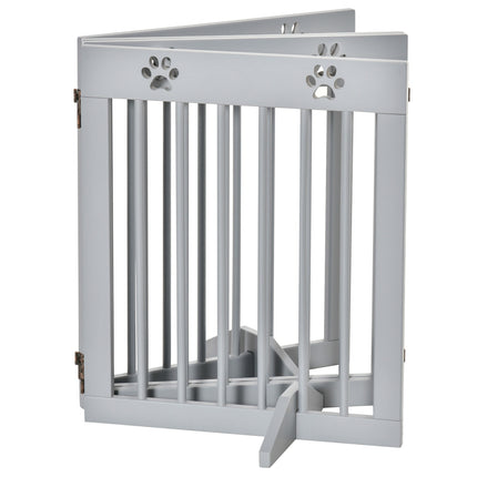Dog barrier, folding wooden protective gate, 204 x 61 cm