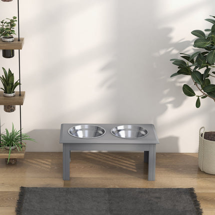 Raised pet bowls, stainless steel, easy to clean, 2L capacity