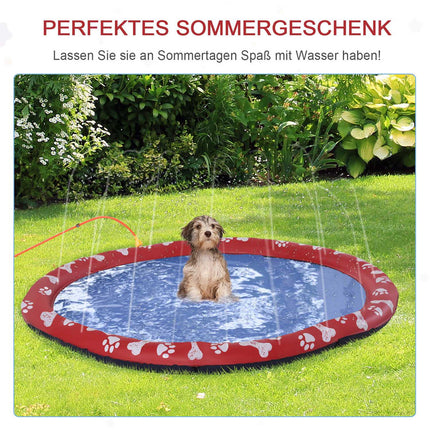 Dog pool, 170 cm water mat, non-slip for garden