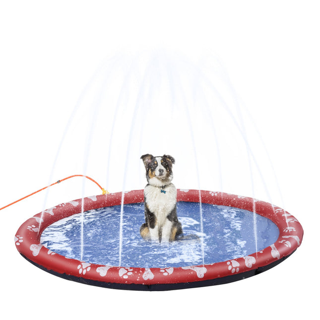Dog pool, 170 cm water mat, non-slip for garden