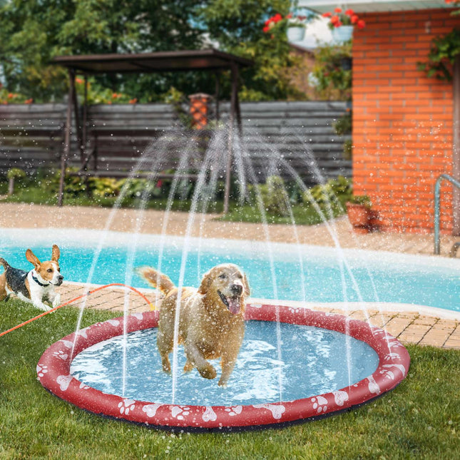 Dog pool, 170 cm water mat, non-slip for garden