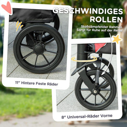 Collapsible pet carriage for large dogs and cats, up to 30 kg