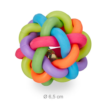 Dog toy ball with bell set of 3