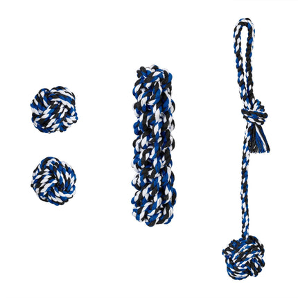 Dog toy set in 4 parts