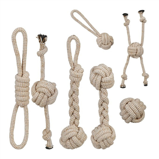 Dog toy set in 7 parts