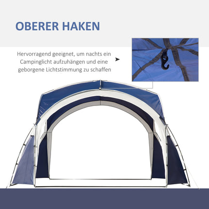 Blue Dome party tent, polyester, 6-8 people, 3.5m