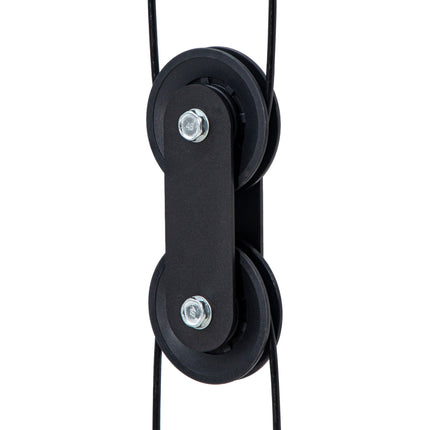 Cable pull Power station for the home, insert weights up to 50 kg load per side, cable pull station with handles, freestanding cable tower cable pull tower for exercises home gym 245 x 207 cm