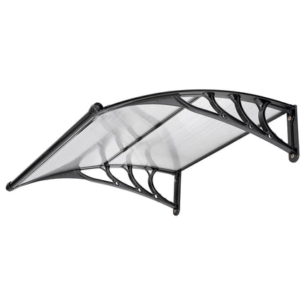 Door Awning Canopy, Clear Polycarbonate, 38 x 40 in