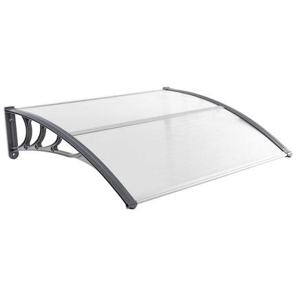 Door Canopy 122x99 cm – Grey/Silver, Weather Resistant