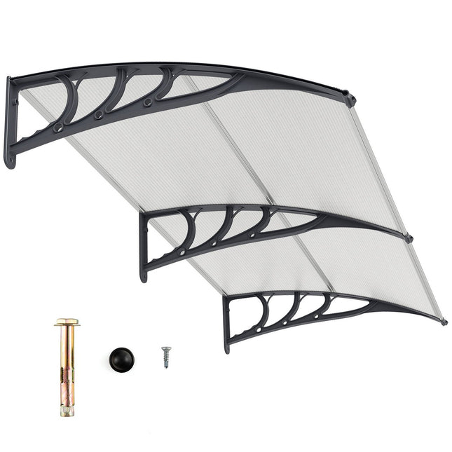 Daszek nad drzwi 199x99 cm, aluminiowy, odporny na warunki atmosferyczne