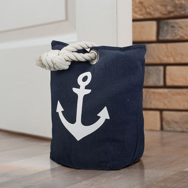 Door Stop Sandbag with Anchor Design, Fabric Doorstop