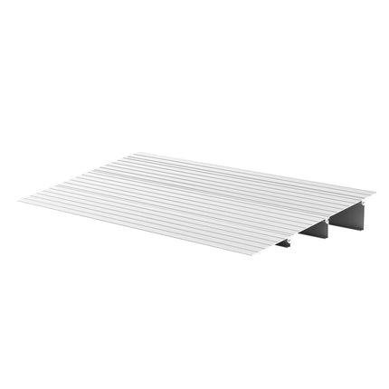 Door Threshold Ramp, 87 mm Rise, Aluminum, 363 kg Load