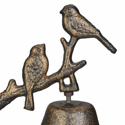 Door bell cast iron birds
