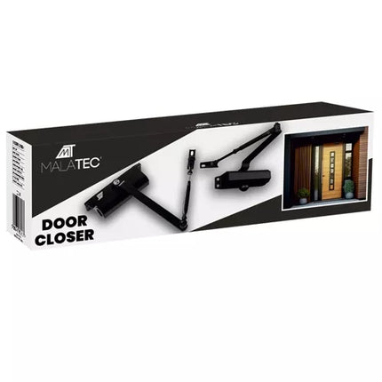 Door closer black 40-60kg Malatec 23598a