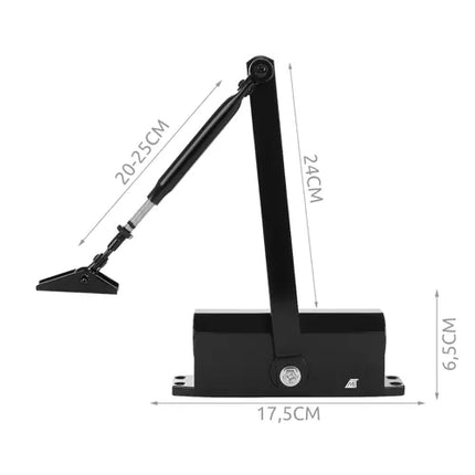 Door closer black 40-60kg Malatec 23598a