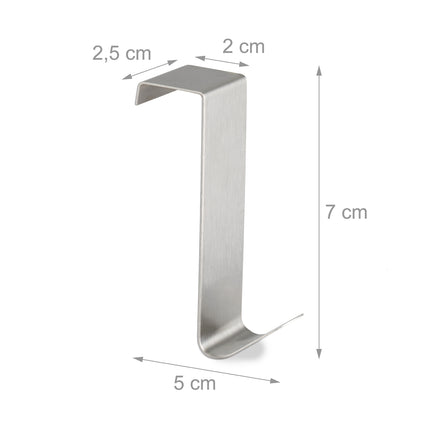 Door hook stainless steel 12 pcs