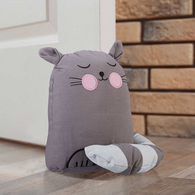 Door jamming cat