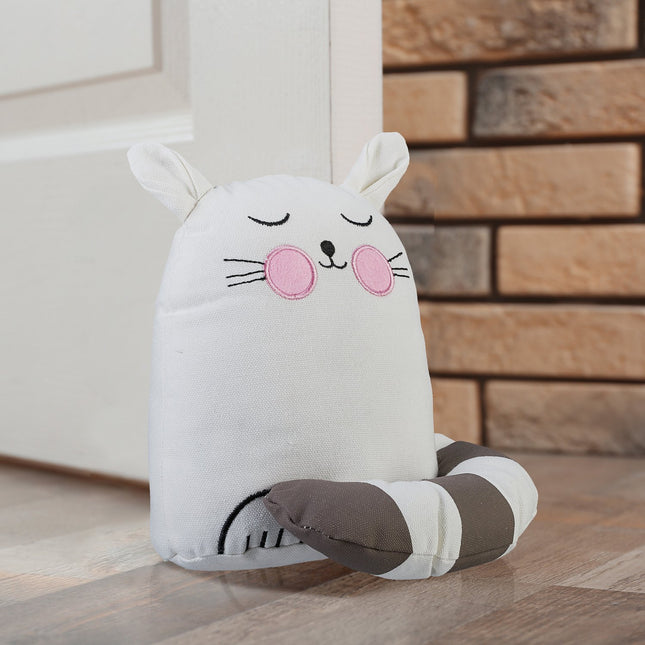 Door jamming cat