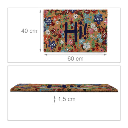 Doormat Coconut Hi lettering