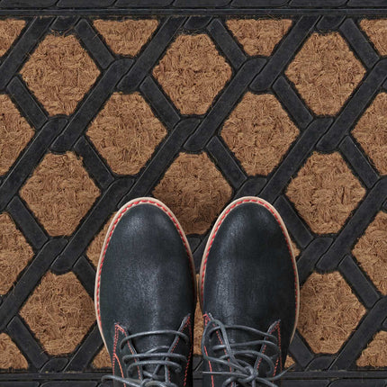 Door mat "chain" rubber & coconut