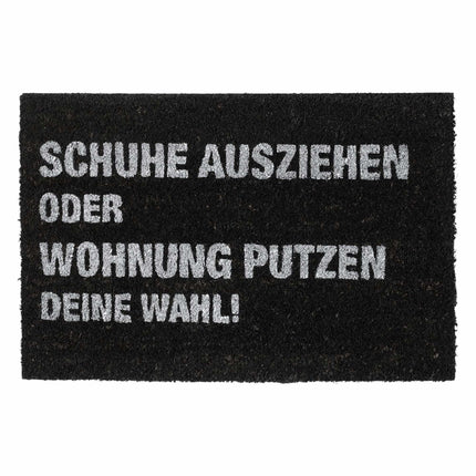 Door mat coconut "Cleaning the apartment