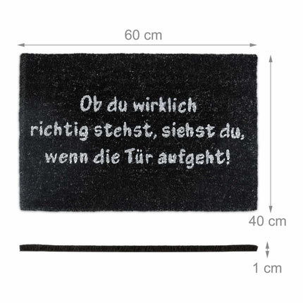 Door mat coconut SPRUCH
