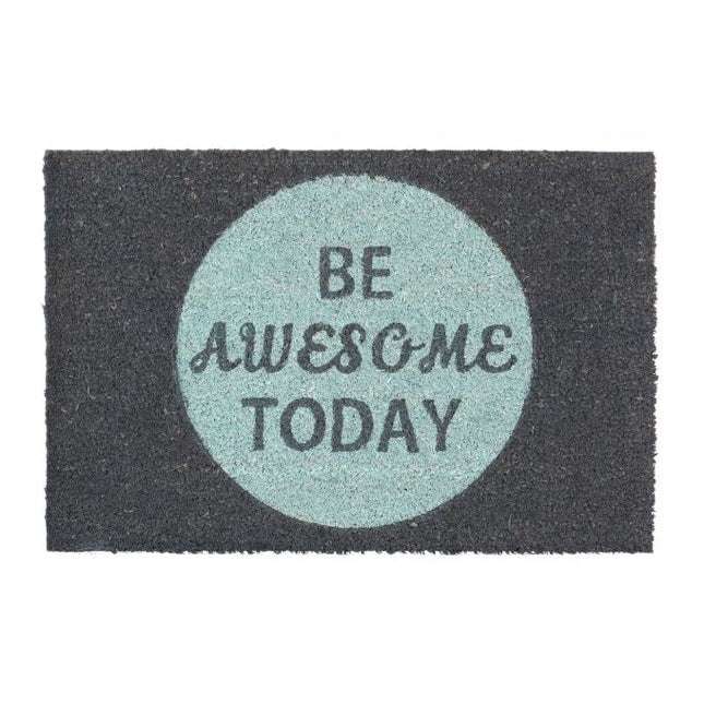Door mat coconut fiber "Be awesome today"